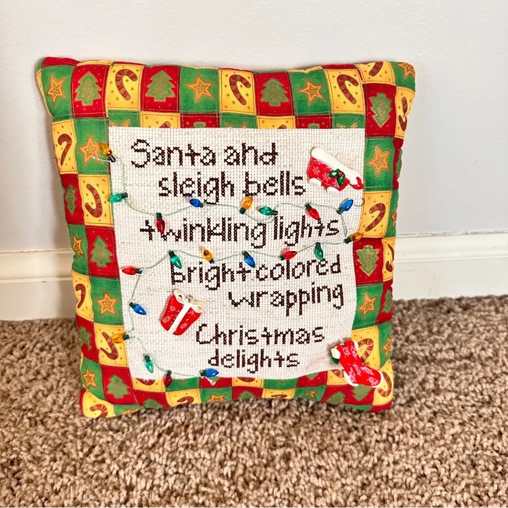Vintage Holiday Cheer Pillow